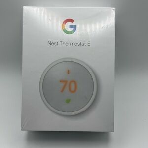 Google Nest Thermostat E Smart Thermostat White New Sealed